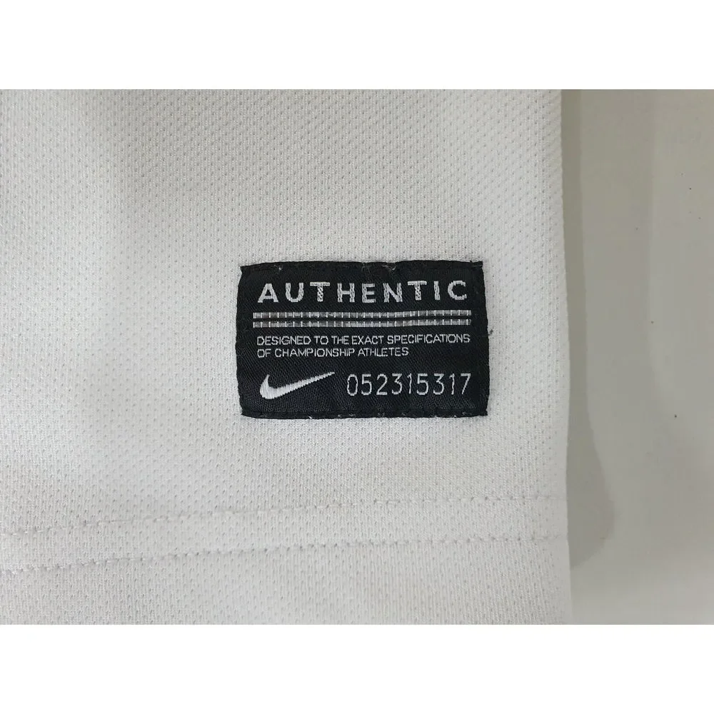 Nike Mens Unisex White England Rugby Polo Shirt O2 Rose Size L - Picture 4 of 4